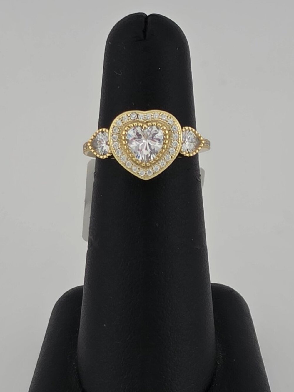 Beautiful Sterling Silver Heart Design Ring – 925 Silver – NWT